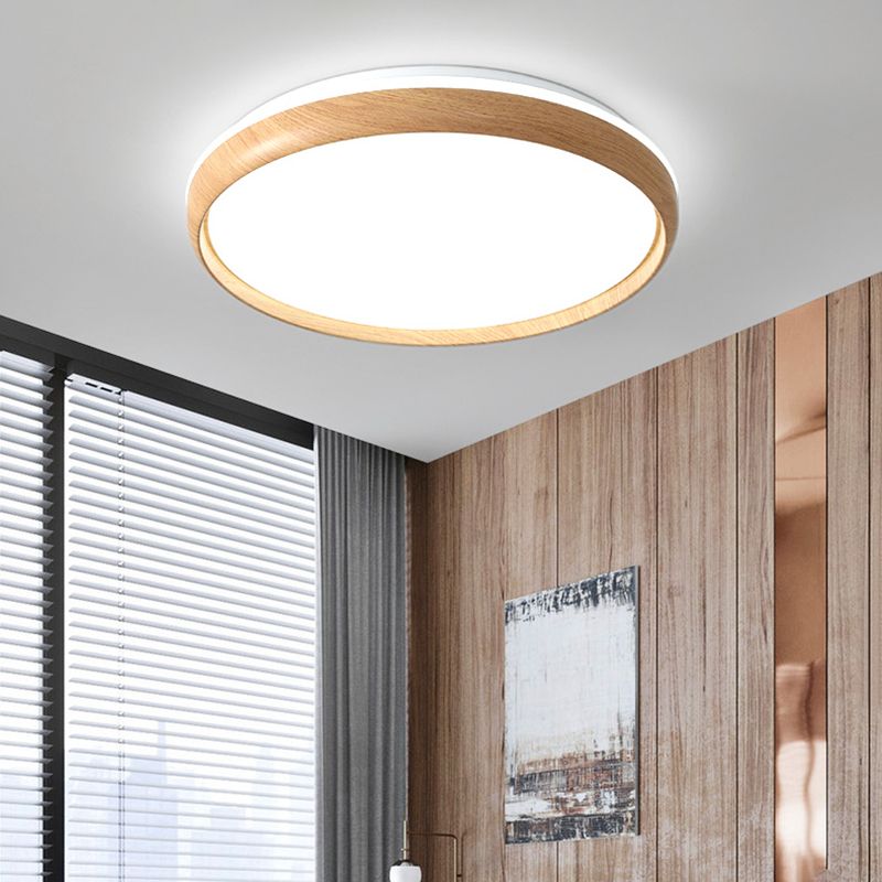 Modern Round Ceiling Light Metal LED Flush Mount Light for Living Room