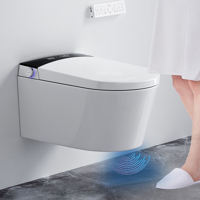 Contemporary 1-Piece Bidet Toilet Wall Mount Toilet Bowl for Washroom