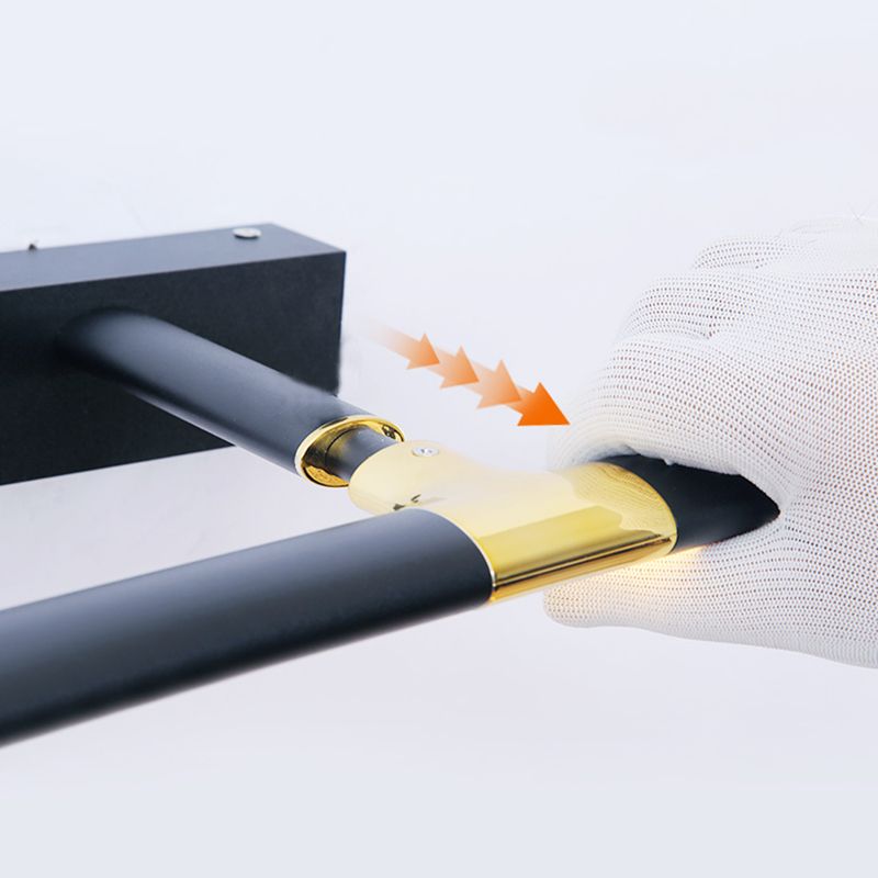 Éclairage d'éclairage mural linéaire noir