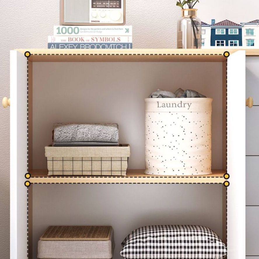 Contemporary Combo Dresser Solid Wood Bachelor's Chest for Home