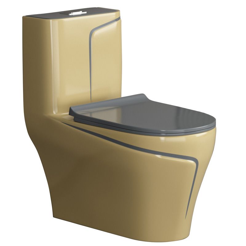 Traditional Ceramic Flush Toilet Seat Included Urine Toilet for Washroom