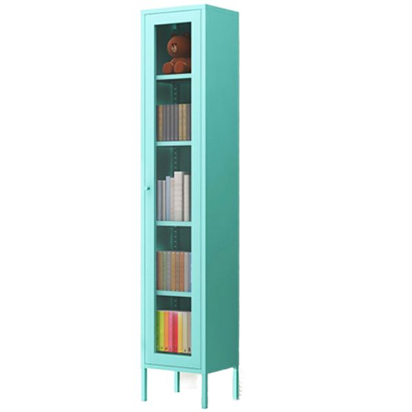 Multiple Colors Modern Style Bookshelf, Metal Bookcase for Home