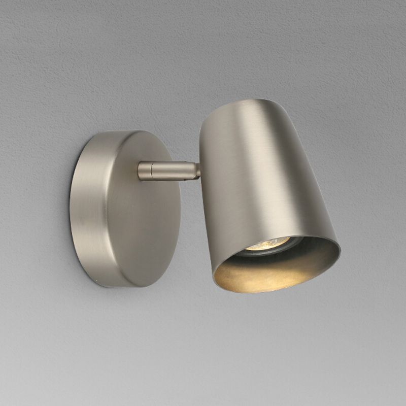 Cylindre de lumière murale en métal moderne à 1 lumière