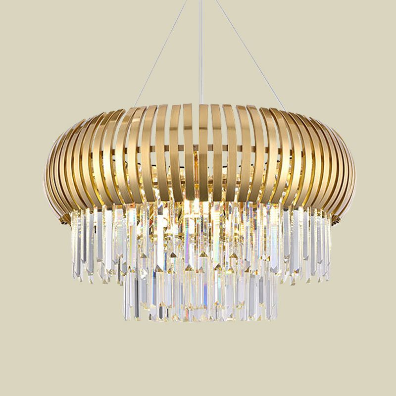 Pridicule à cristal en cristal à 8 lumière