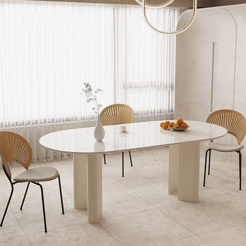 Modern Stone Dining Table with 4 Legs Dining Table for Dining Room