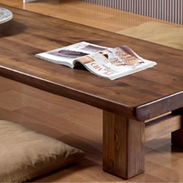 Contemporary Solid Wood Coffee Table 4 Legs Coffee Cocktail Table