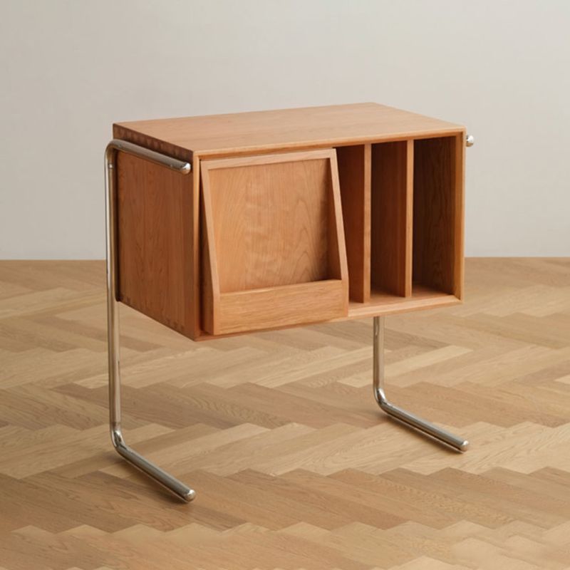 Glam Style Wood Standard Bookcase 25"L Vertical Closed Back Bookshelf