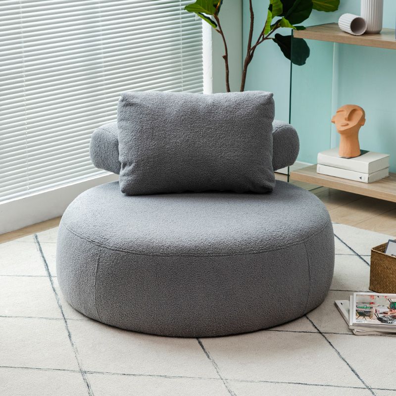 Modern Pillow Back Armless Living Room Solid Color Parsons Chair