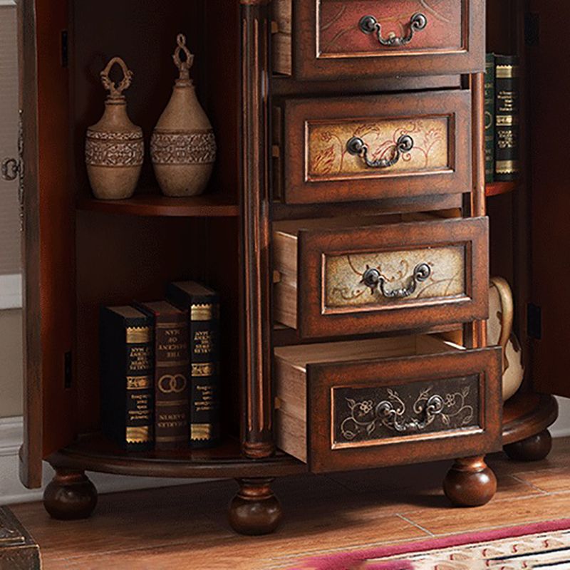 Traditional Storage Chest Dresser Solid Wood Chest with 3/4/5 Drawers