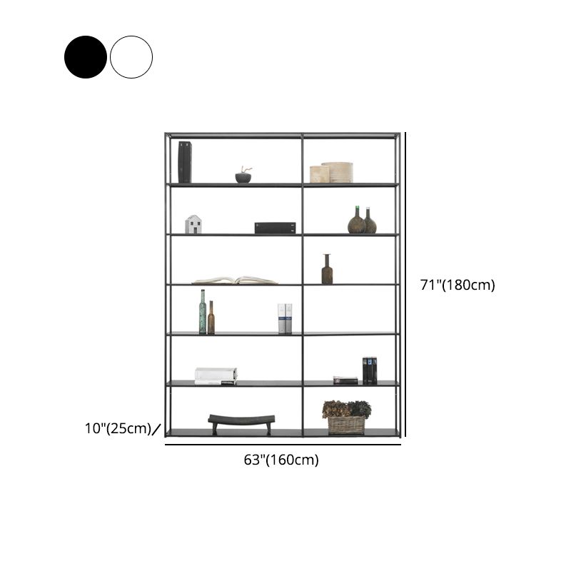 70.87"H Bookcase Open Back Contemporary Style Bookshelf for Home Office