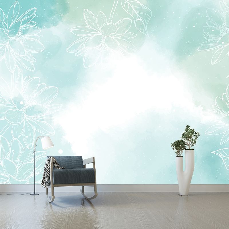 Wall Mural Wallpaper Minimalism Illustration Environment Friendly Sitting Room Wall Mural