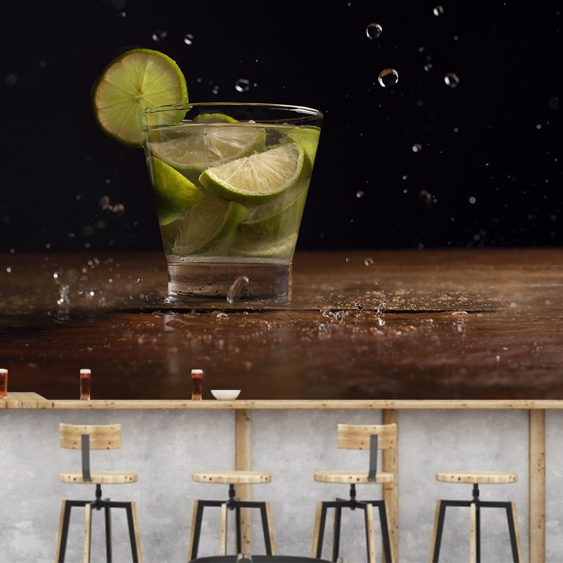Photography Cocktail Wall Mural Decorative Restaurant Wall Art for Decoration