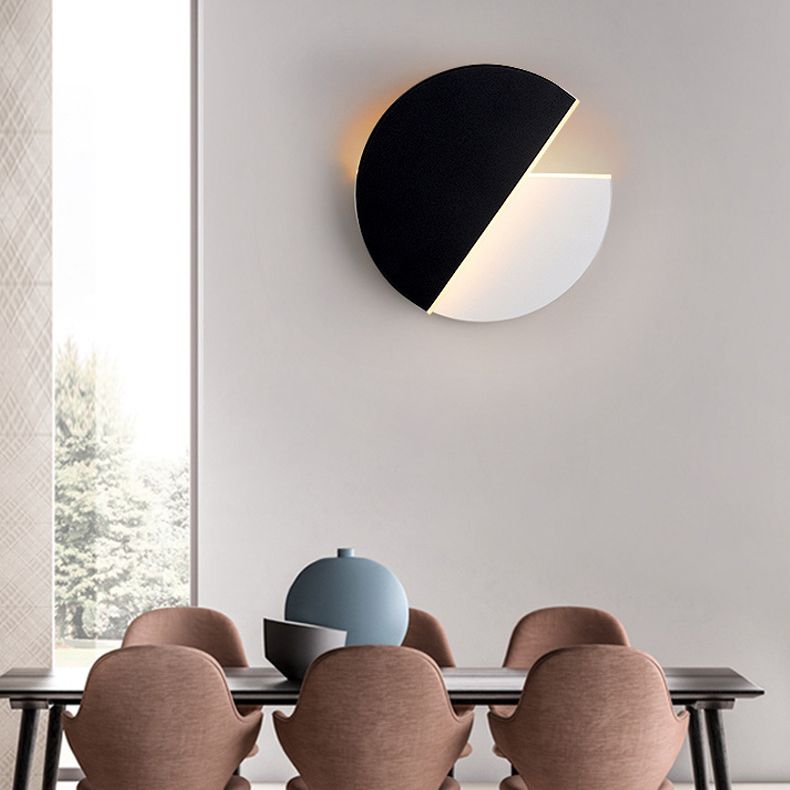 Stile moderno a forma rotonda a led monte a monte leggera camera da letto da letto da comodino lampada con applique