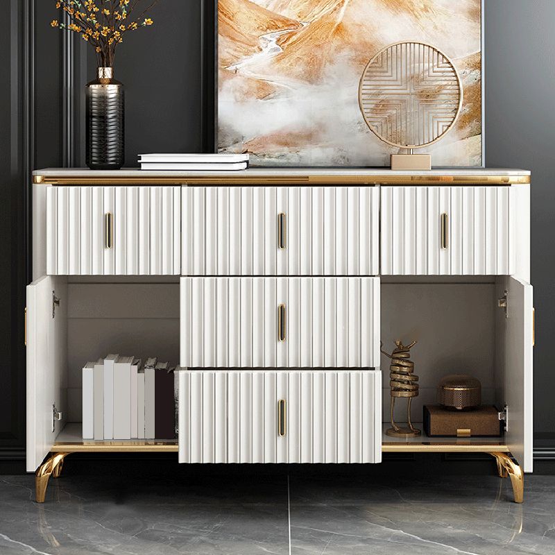 Contemporary Glam Combo Dresser Horizontal Storage Chest Dresser for Home Office