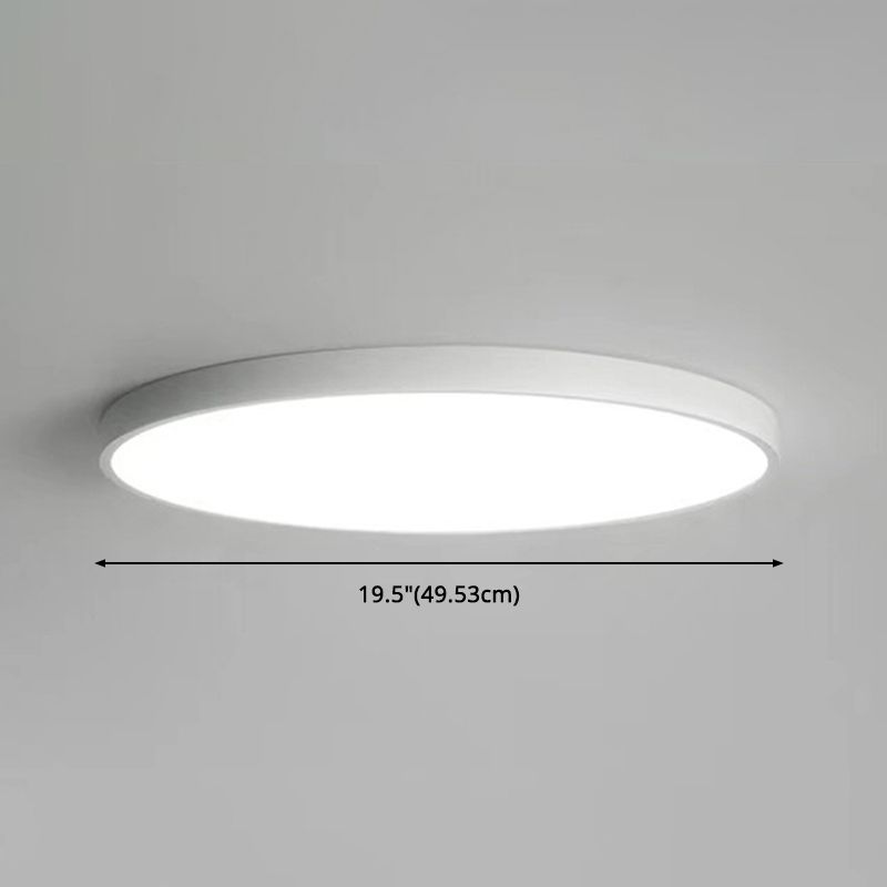 Ultra-thin Round Flush Mount Ceiling Lights Minimalist LED Flush Ceiling Lights for Bedroom