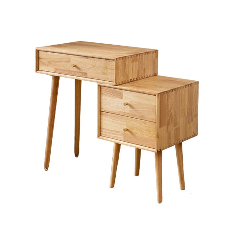 Modern Solid Wood Make-up Vanity Home Vanity Desk with Mirror