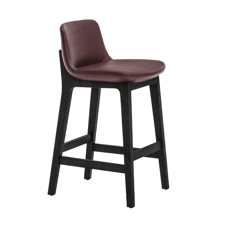 Scandinavian Indoor Solid Wood Bar Stool Upholstered Bar Stool