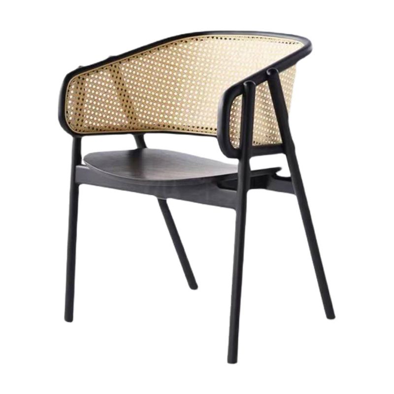 Wood Side Dining Chairs Nordic Style Open Back Dining Side Chair