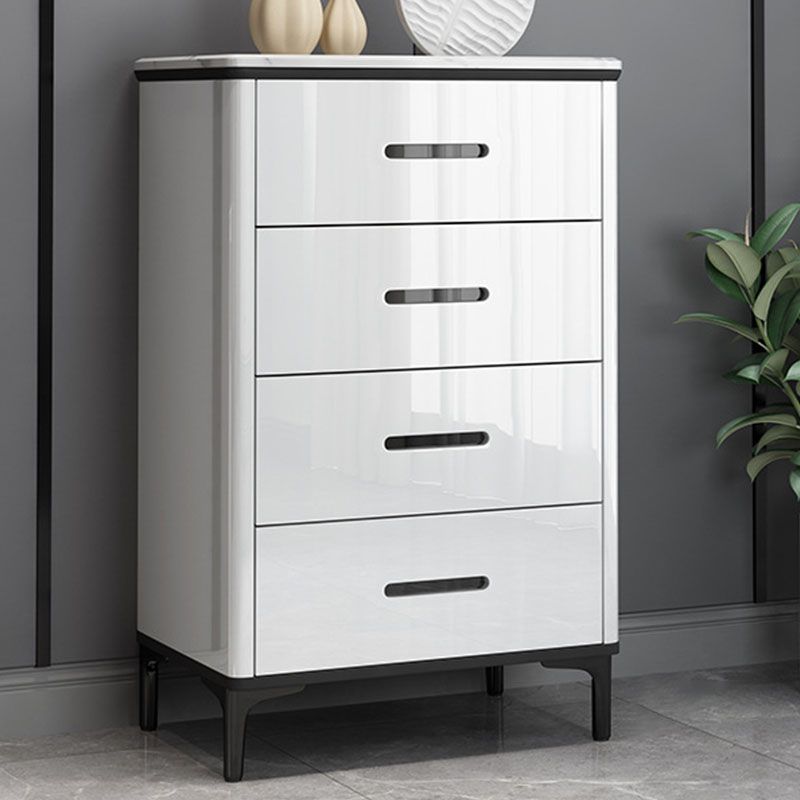 Contemporary Stone Storage Chest Bedroom Chest with Black Legs