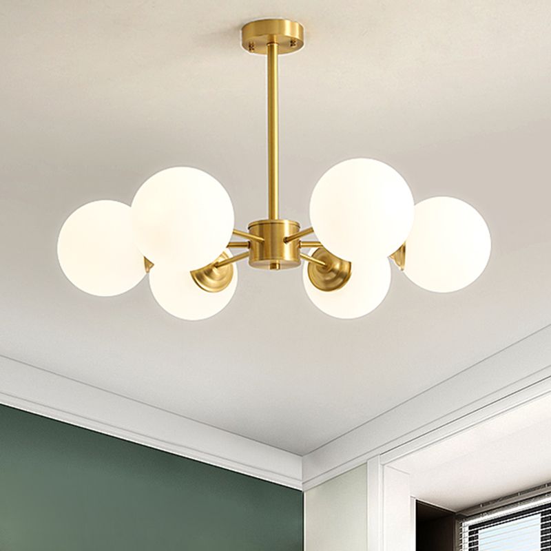 Metal Chandelier Light Fixtures Multi-Head Suspension Pendant Lamps for Living Room