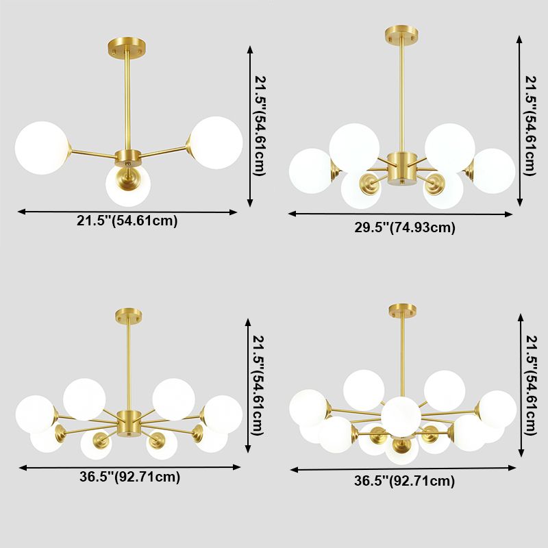 Copper Glass Hanging Pendant Lights Contemporary Hanging Lamps for Living Room