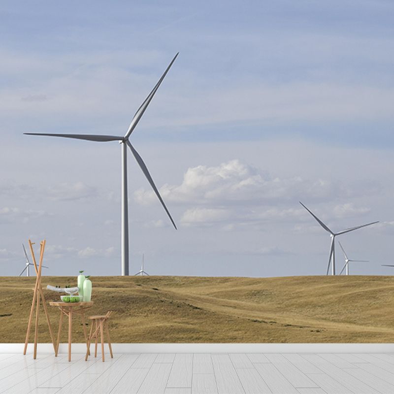 Bedroom Photography Windmill Mural Wallpaper Eco-friendly Mural