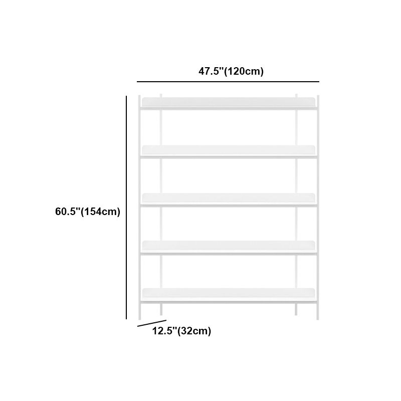 Modern Style Metal Bookshelf Open Etagere Shelf Bookcase for Home