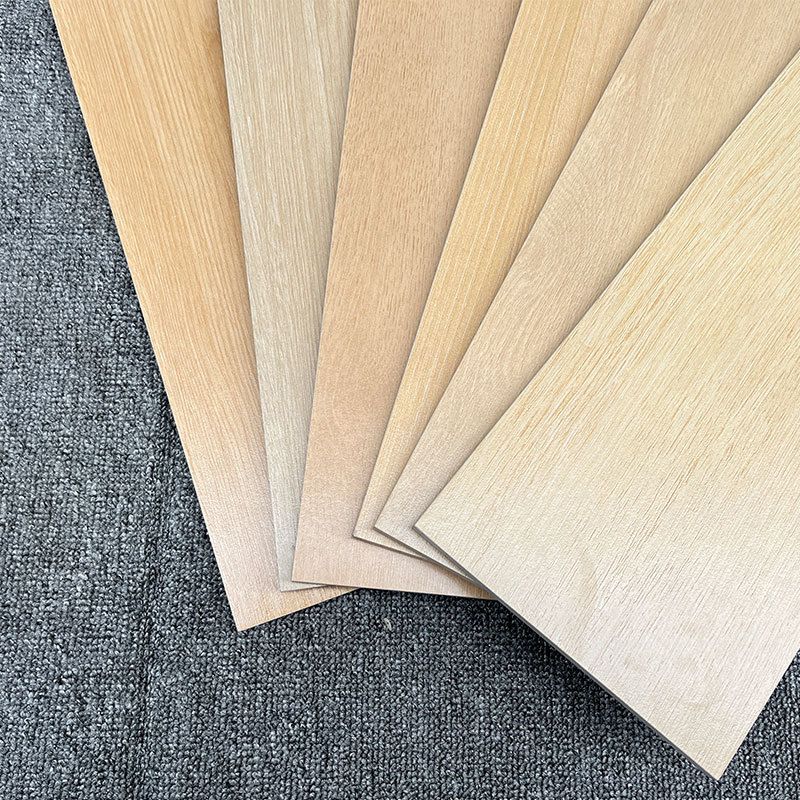 Modern Style Floor Tile Solid Color Straight Edge Wooden Effect Rectangle Floor Tile