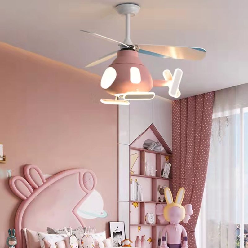 Illuminazione a ventola a soffitto multipla lampada a ventola a soffitto in metallo moderno per camera da letto