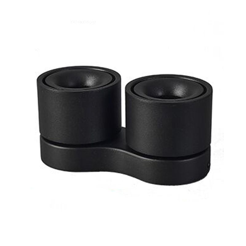 Plafonnier LED de forme cylindrique moderne, montage encastré en aluminium pour salon