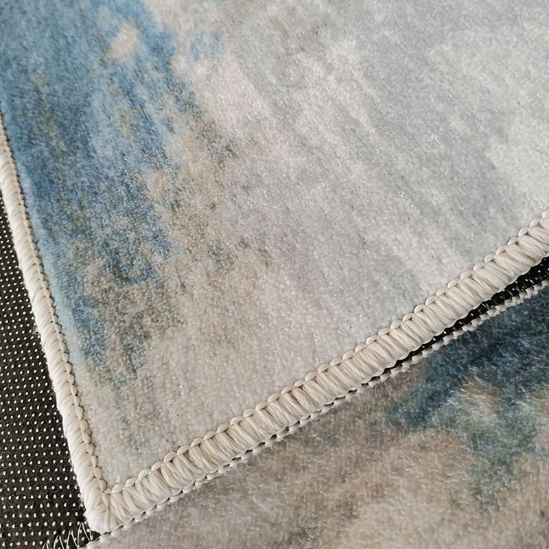 Beige Casual Rug Polyester Striped Rug Stain Resistant Rug for Living Room