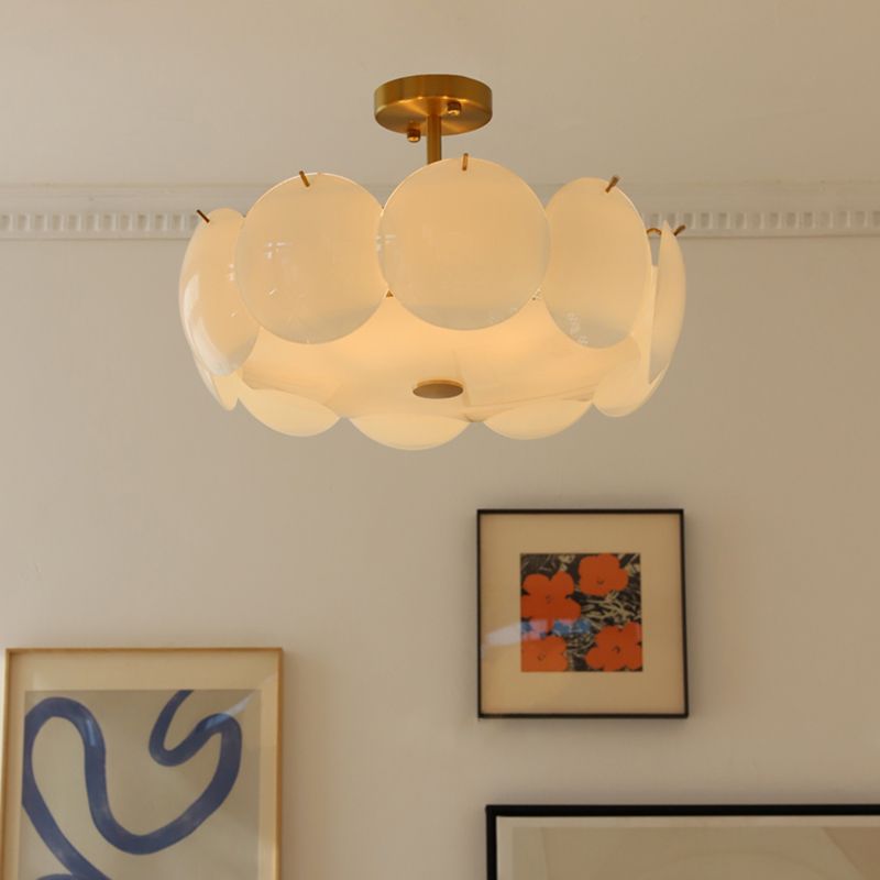 Plafonnier en forme d'anneau, Style créatif moderne, montage encastré en fer pour salle à manger