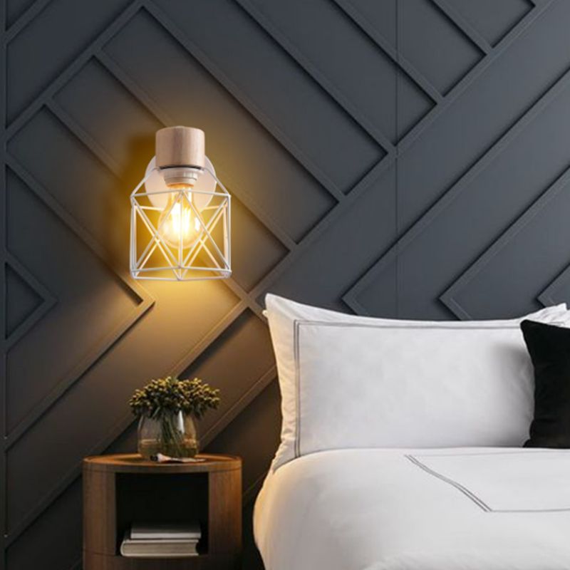 Geometric Wall Lighting Industrial Metal 1 Light Wall Sconce