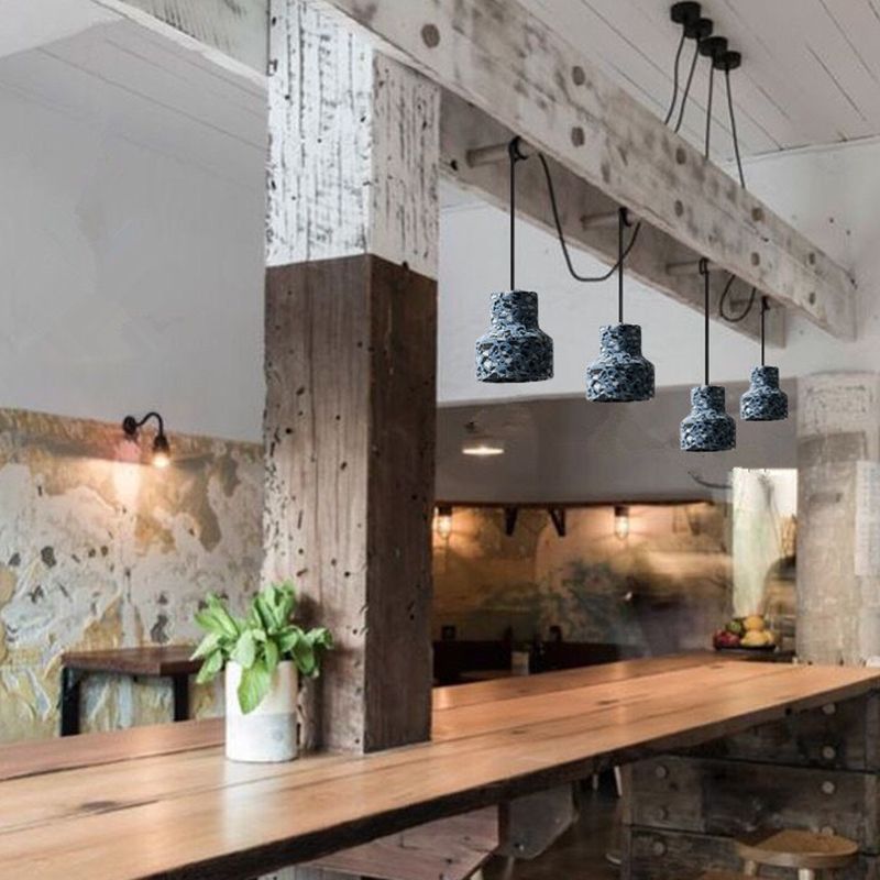 Plateau de pendentif ombré en pierre Style moderne suspendu pendant pour le salon