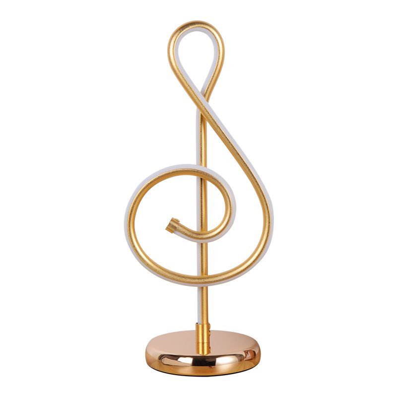 Lampada moderna da comodino da soggiorno in alluminio con lampada a LED Twist Line con interruttore di alimentazione