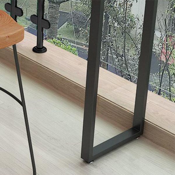 Glam Sled Bistro Bar Table Solid Wood Indoor Bar Height Pub Table in Natural