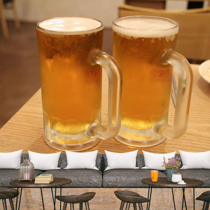 Beer Print Mural Wallpaper Modern Commercial Use Wall Covering in Soft Color