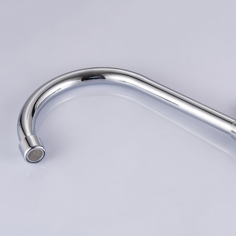 Contemporary Single Handle Kitchen Faucet High Arch Water Filler in Chrome