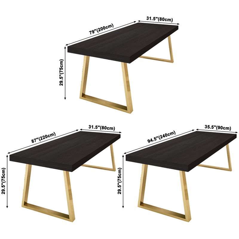 Rectangle Dining Site Table Traditional Luxury Dinette Table with Pine Solid Wood