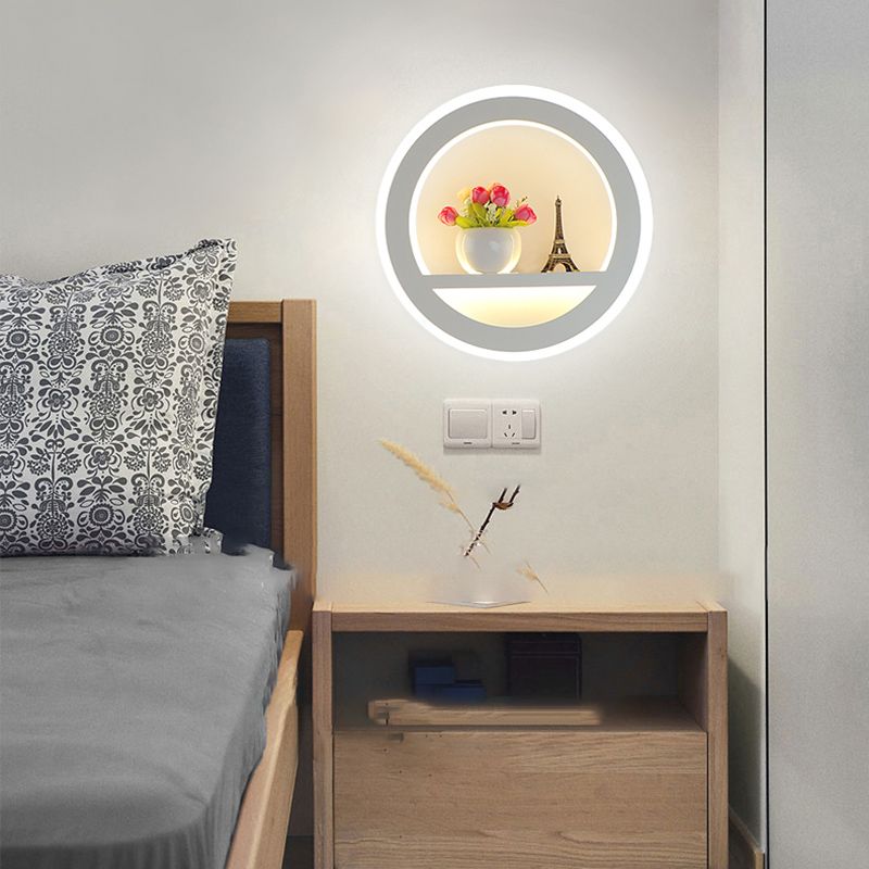 Unique Shape Metal Wall Light Modern Style 1-Light Wall Mounted Light Fixture