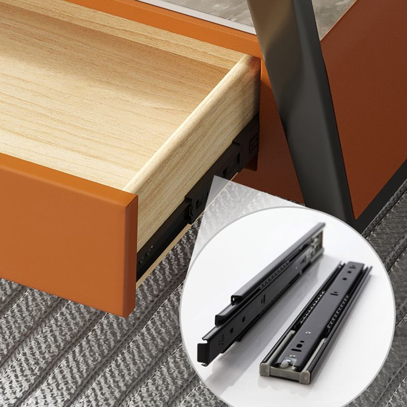 Glam Rectangle Cocktail Table Glass/Slate Top 4 Legs Coffee Table