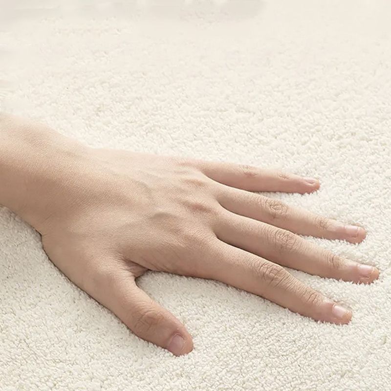 Nordic Beige Modern Rug Polyester Graphic Rug Stain Resistant Rug for Home Decor