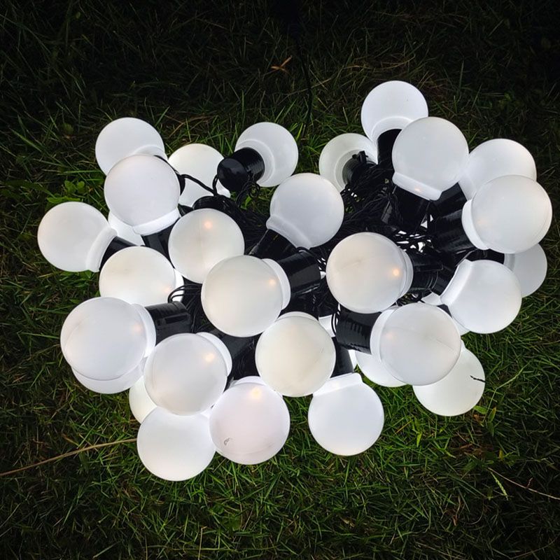 Modern LED Global Rope Light White Outdoor Plastic Light Post for Garden