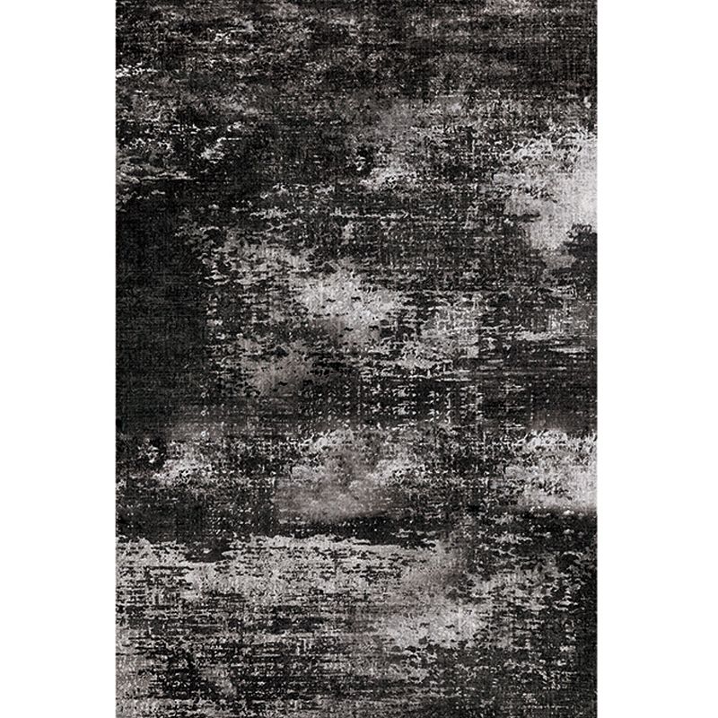 Industrial Rustic Effect Rug Polyester Indoor Carpet Non-Slip Backing Area Rug for Living Room