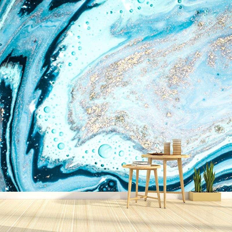 Realistic Waves Pattern Wall Mural for Living Room Sea Water Wall Decor, Custom Made