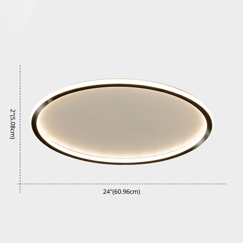 Lámpara empotrada LED ultrafina de 1 luz, nueva lámpara acrílica moderna de montaje en techo para dormitorio