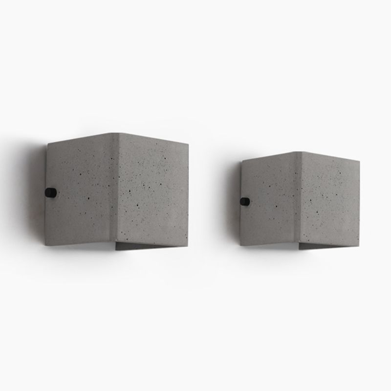 Luz de pared moderna Lavadora de pared de cemento simple para pasillo al aire libre