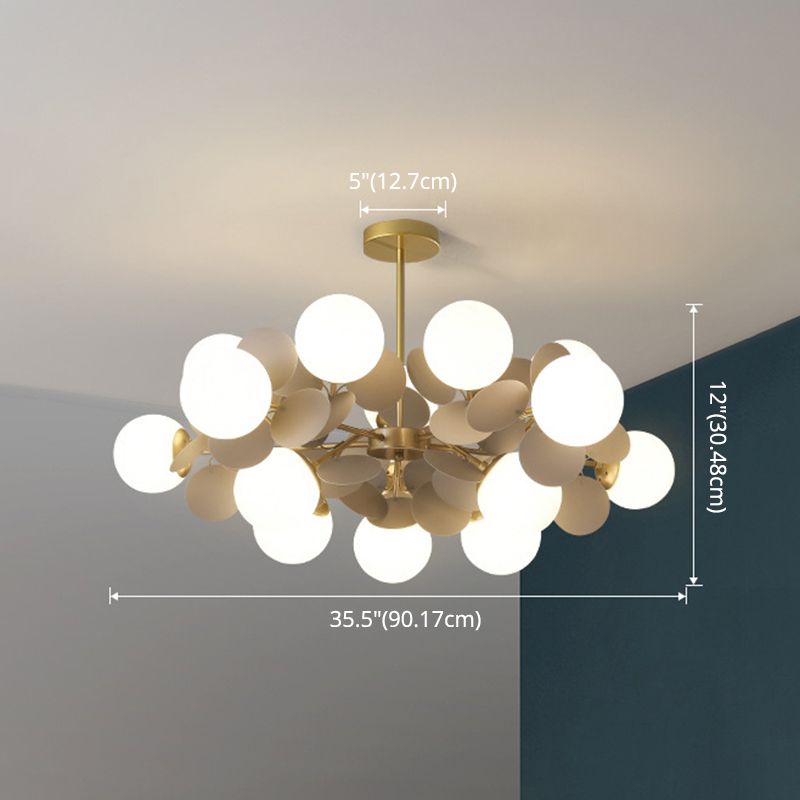 Balloon suspension des luminaires suspendus Cartoon Métallique Drop Pendant avec une teinte en verre pour la chambre