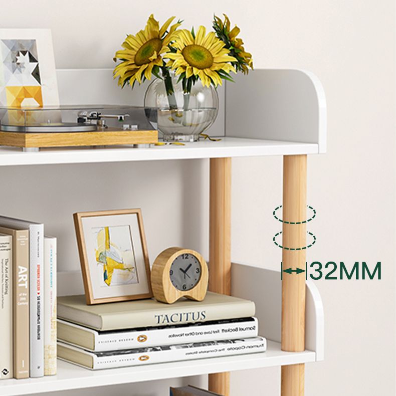 Scandinavian Bookshelf Engineered Wood Shelf Bookcase for Office