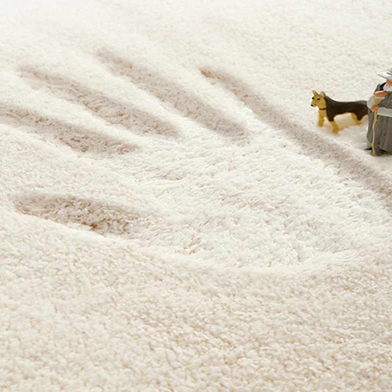 Light Brown Modewrn Rug Polyester Striped Indoor Rug Washable Rug for Home Decor